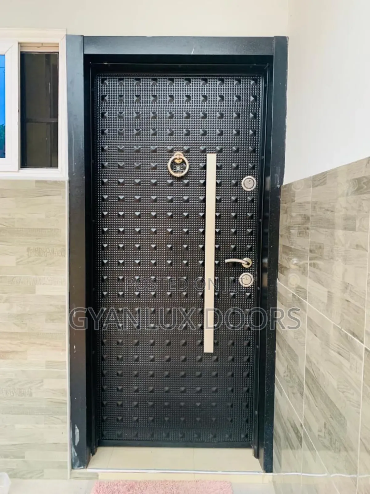 Single Full Metal Security Door for Entrance