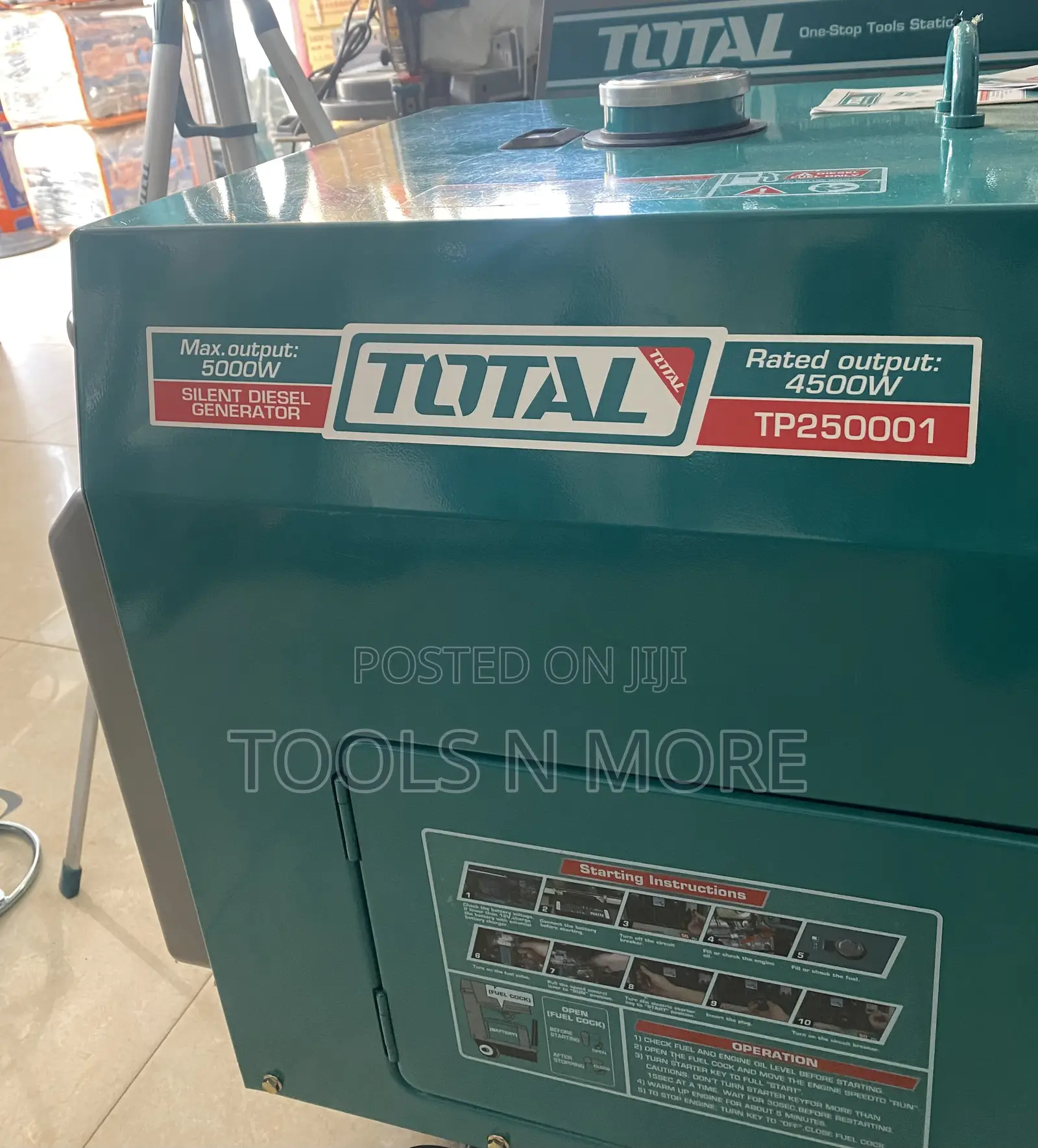 Total Silent Diesel Generator 5kw(3 Phases)
