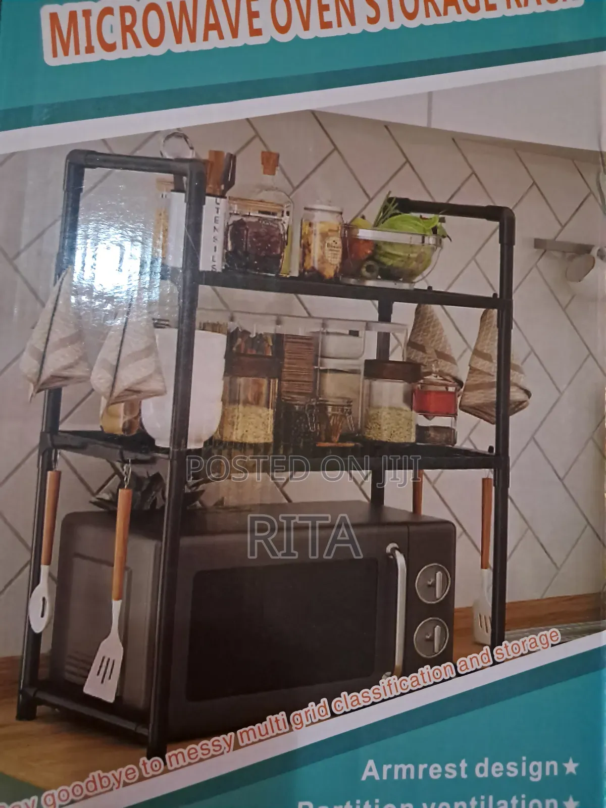 Double Microwave Stand