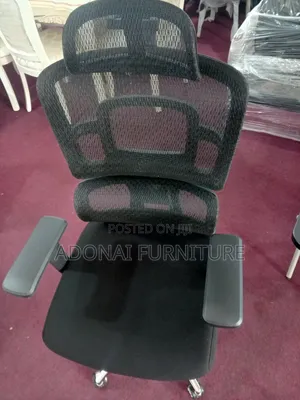 Fully Black Orthopedic Office Seat