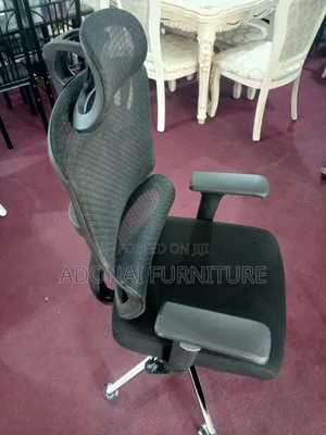 Fully Black Orthopedic Office Seat