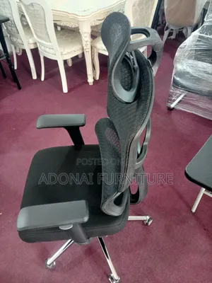 Fully Black Orthopedic Office Seat