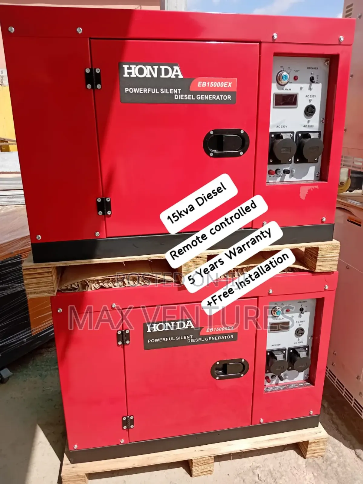 Honda Diesel 15kva Generator Ornate and Decorative