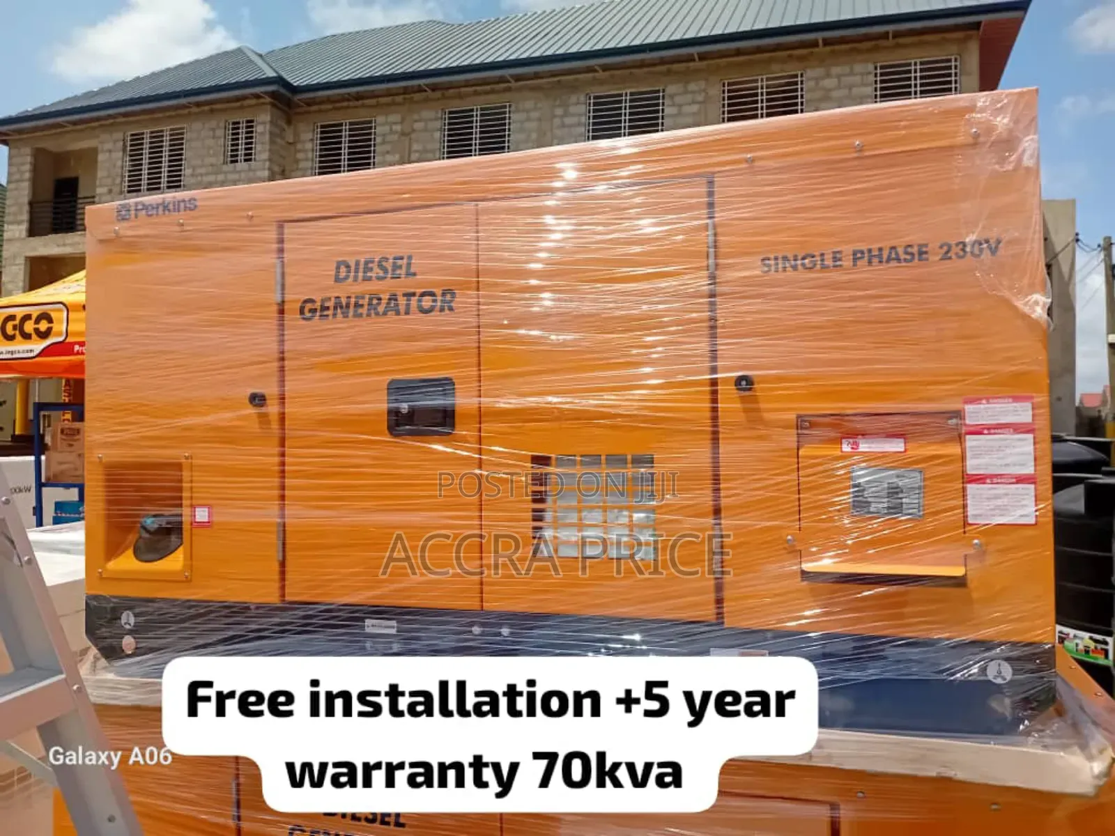 Fuel Fusion Perkins 70kva Diesel Generator 60kw Easy Start
