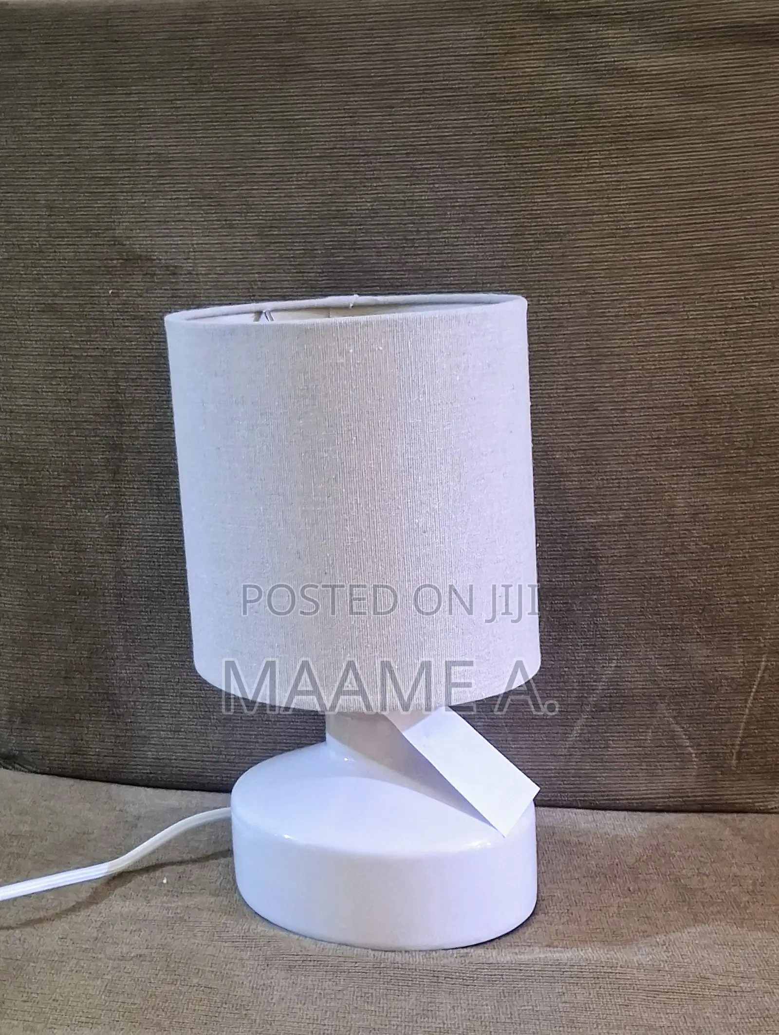 Modern White Ceramic Small Table Lamp