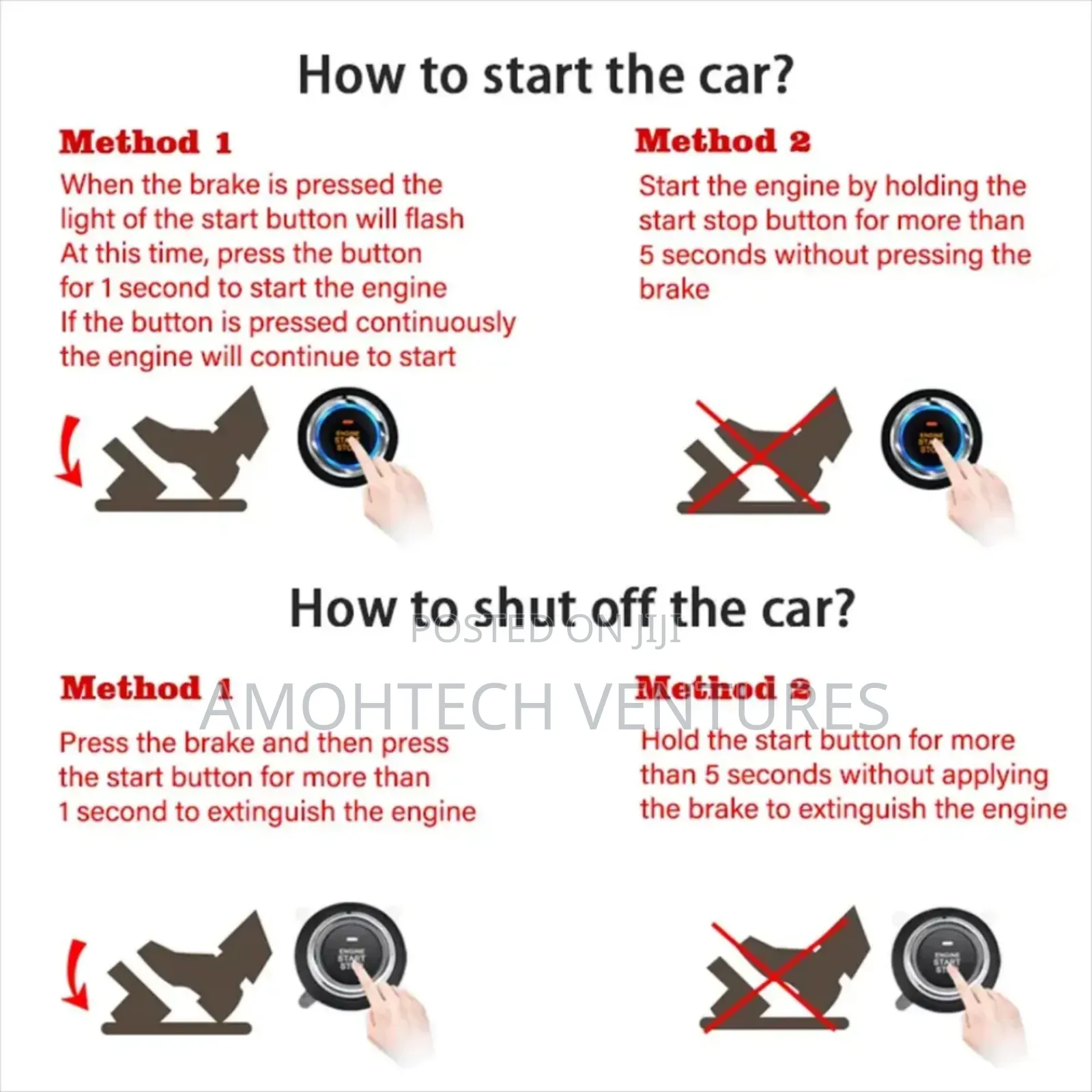 Push Start For All Car