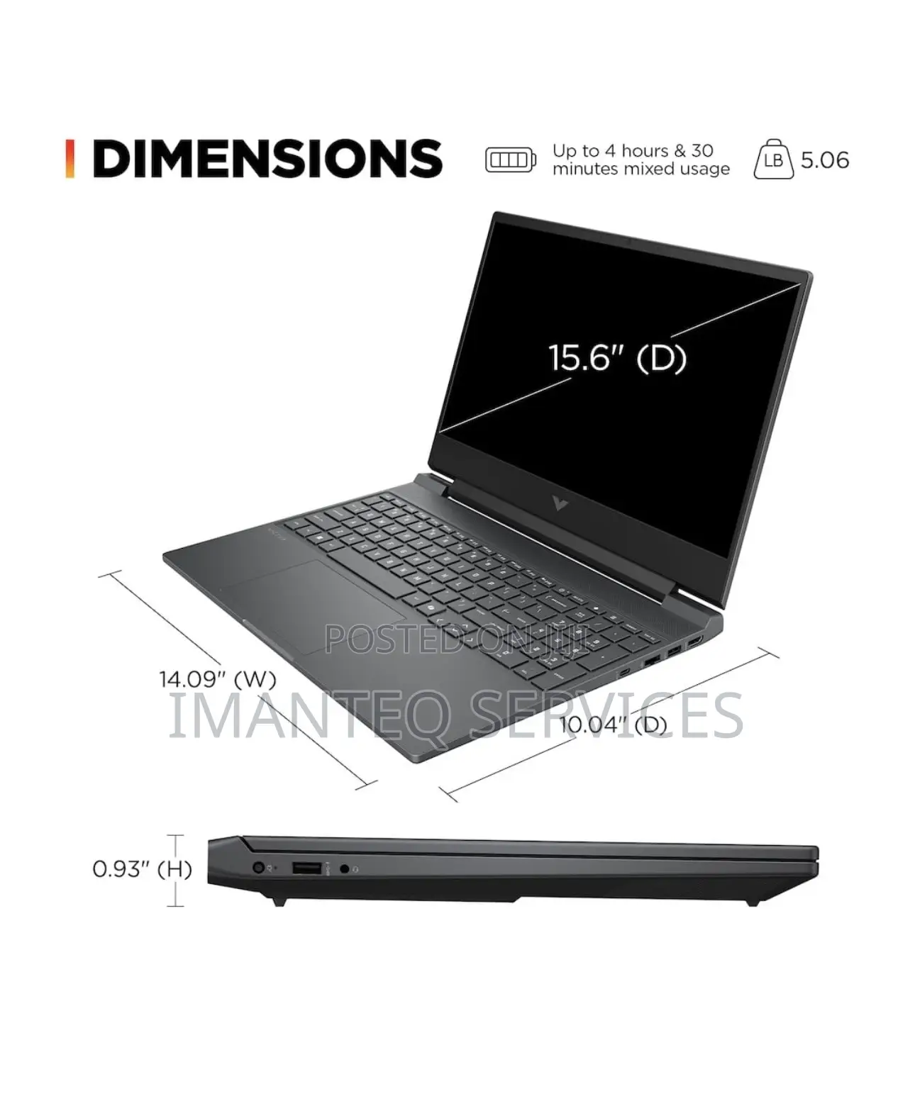 New Laptop HP Victus 15 8GB Intel Core i5 SSD 512GB