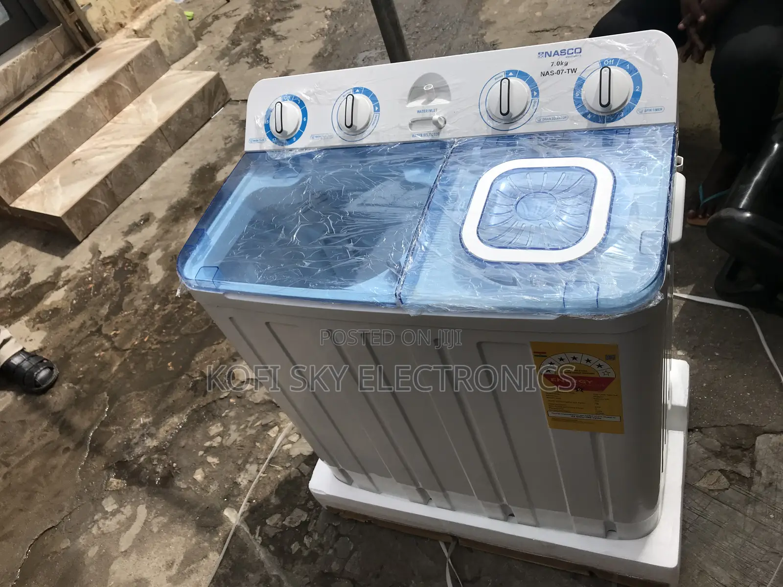 100% Mastery Nasco 7kg Twin Tub Washing Machine