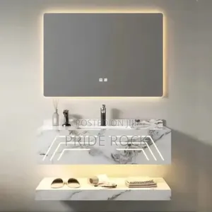 Cabinet Vanity Basin With Led Light