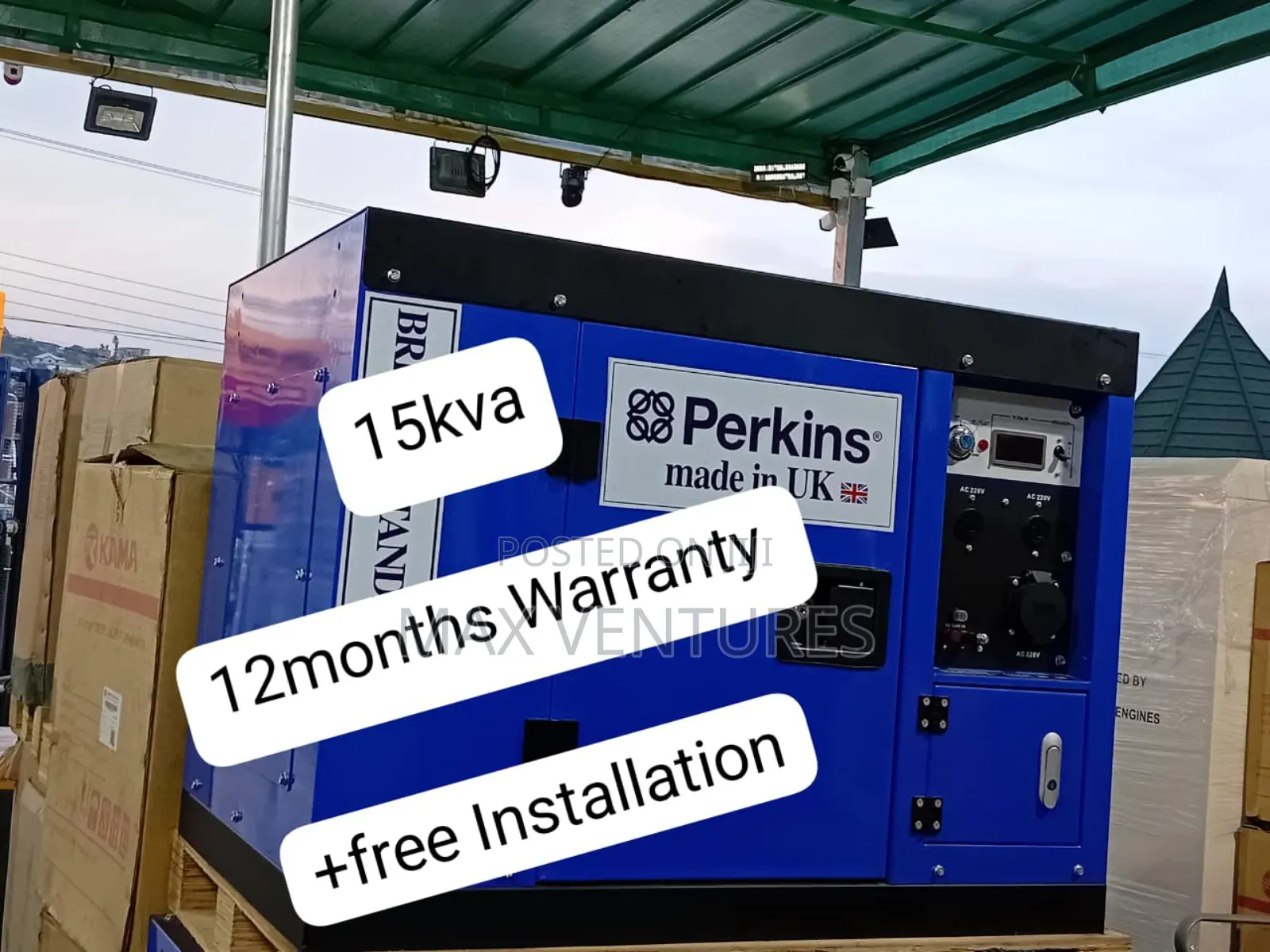 Perkins 16500w Energy Distribution for Residence
