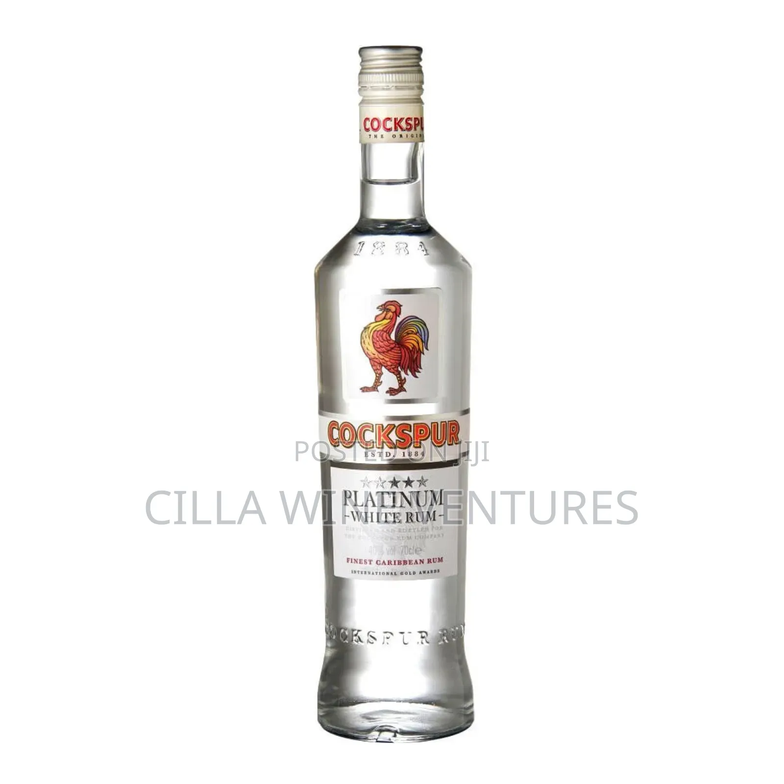 Cockspur Platinum White Rum 1litre