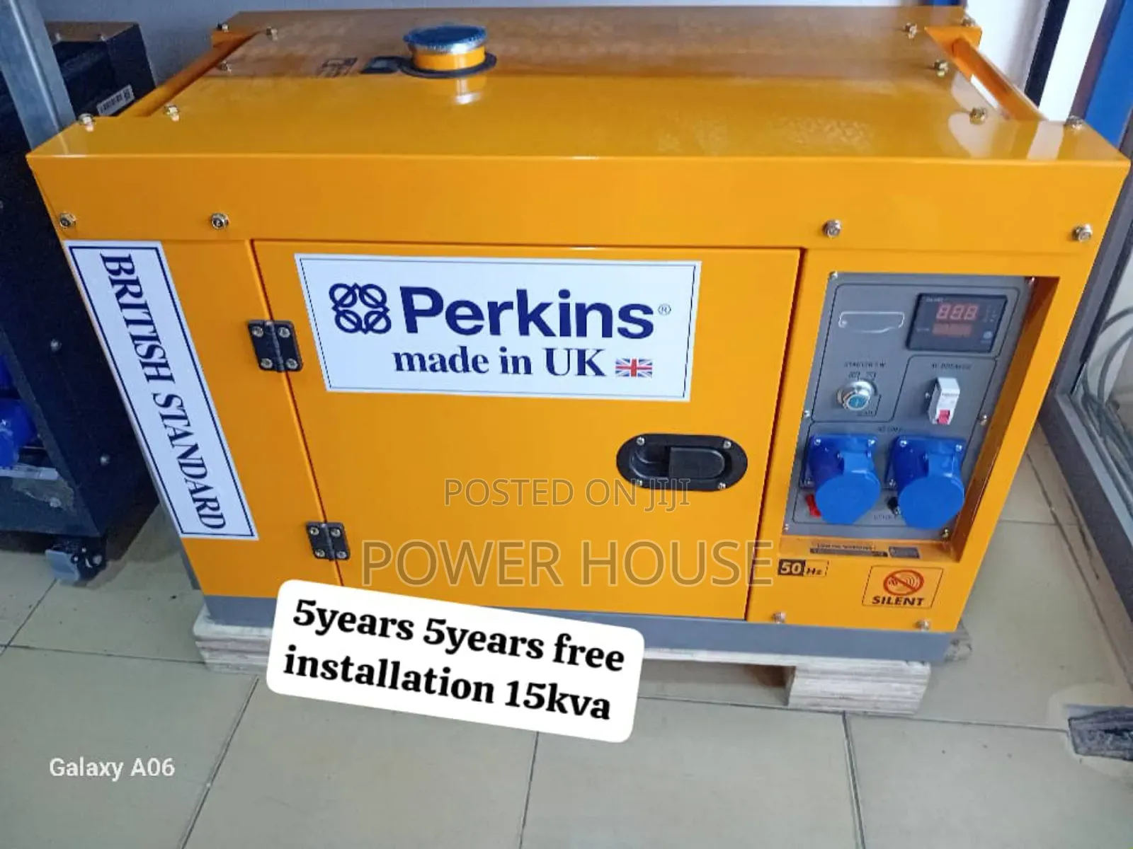 Apexion Yellowish Perkins Diesel Engine Generator