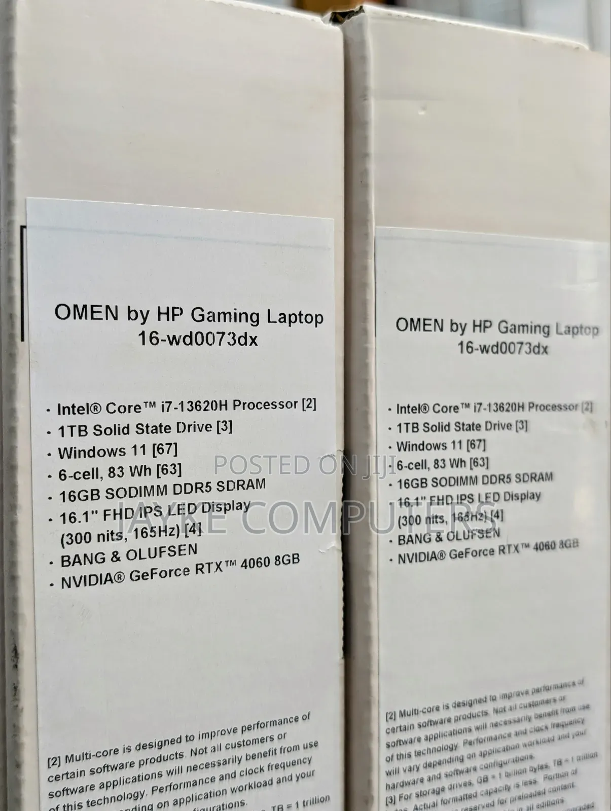 New Laptop HP Omen 16 16GB Intel Core i7 SSD 1T