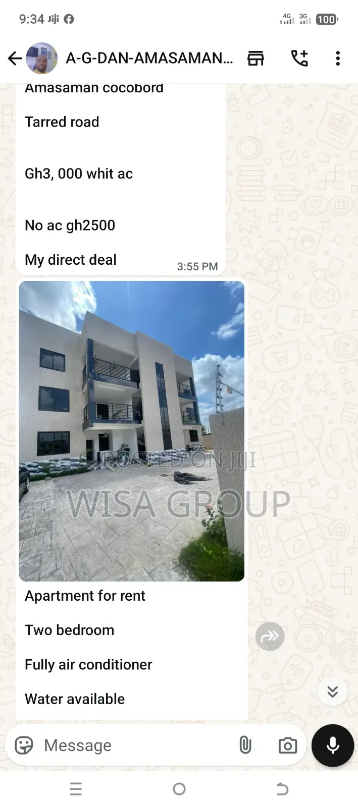 2bdrm Apartment in Wisa Group, Accra Metropolitan for rent