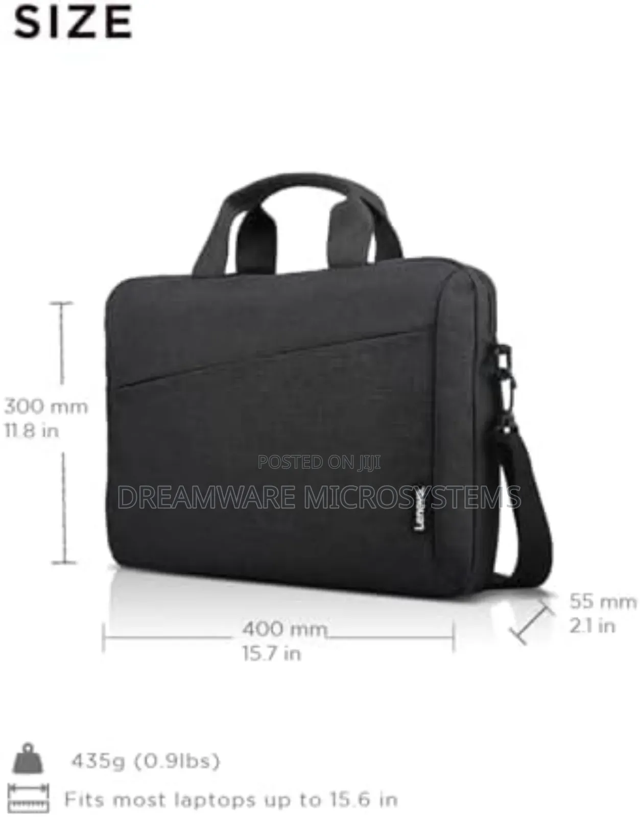 Lenovo 16" Laptop Shoulder Bag T210 Water Repellent - Black