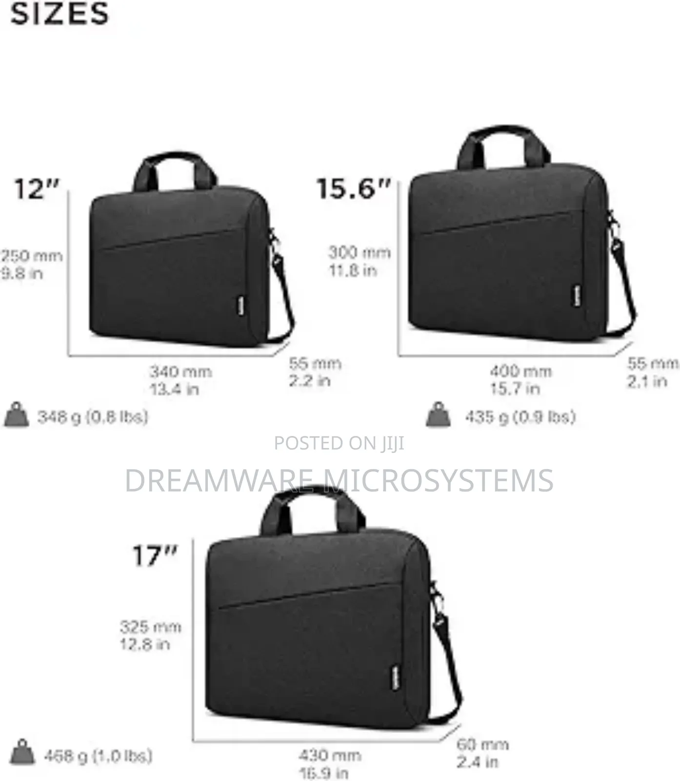 Lenovo 16" Laptop Shoulder Bag T210 Water Repellent - Black