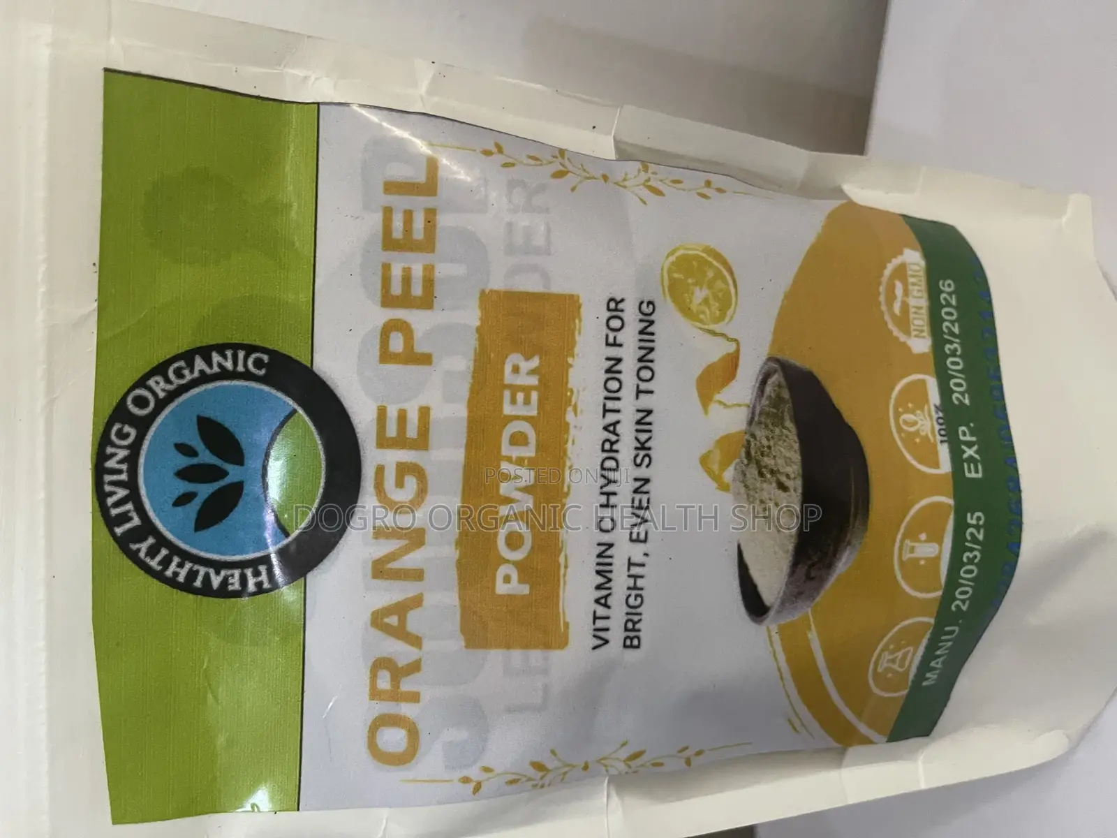 Healthy Living Organics Orange Peel Powder