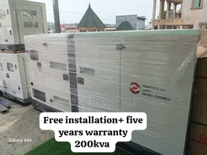 Well Circuited Perkins Diesel Generator 200kva Rated Diesel
