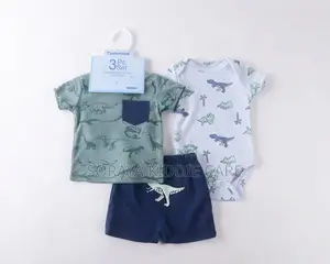 Boys 3 Piece Cotton Dress Set