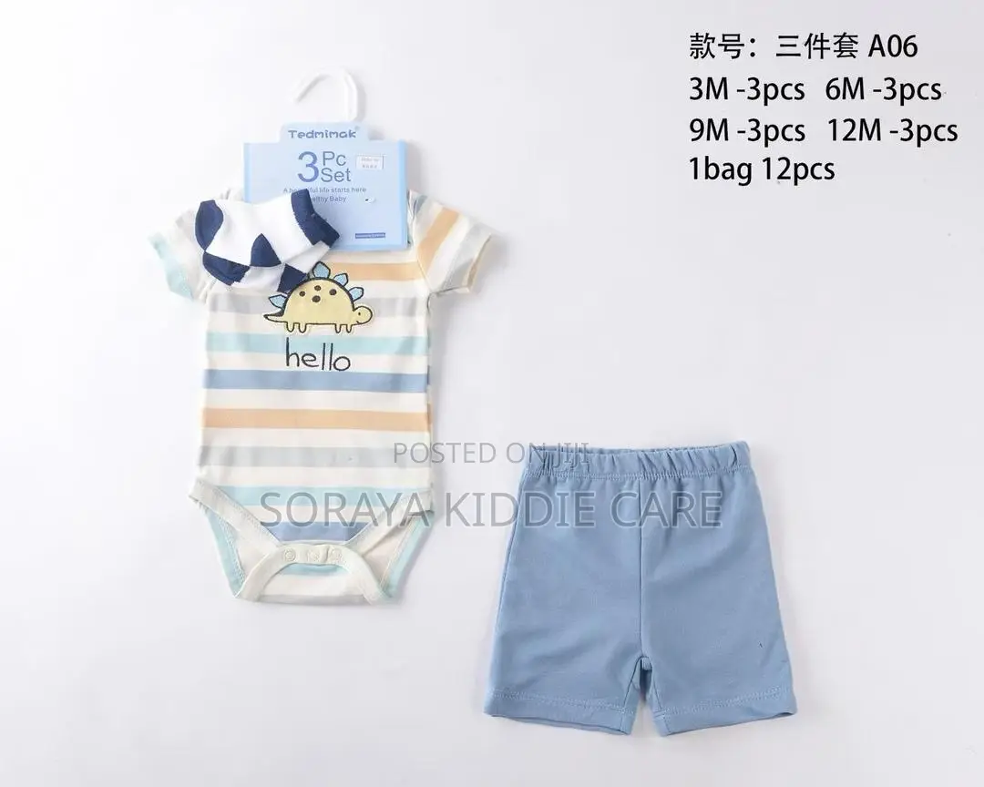 Tedimimak Boys 3 Piece Dress Set