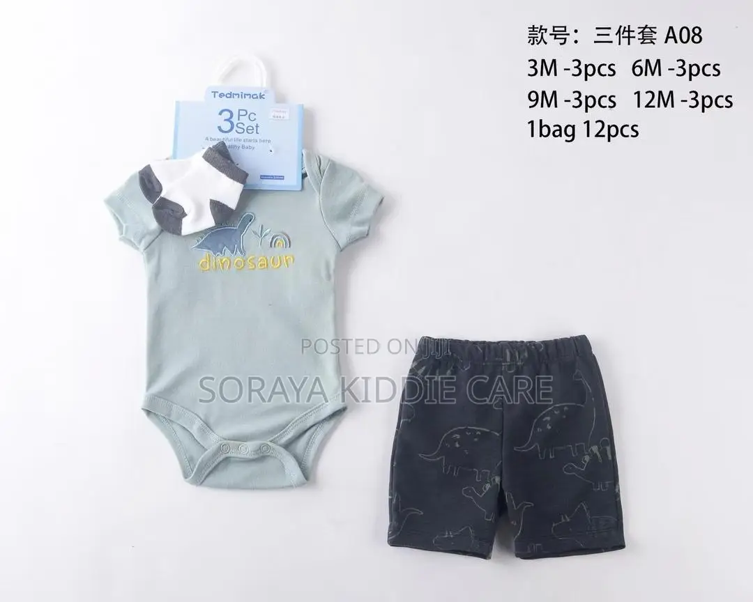Tedimimak Boys 3 Piece Dress Set