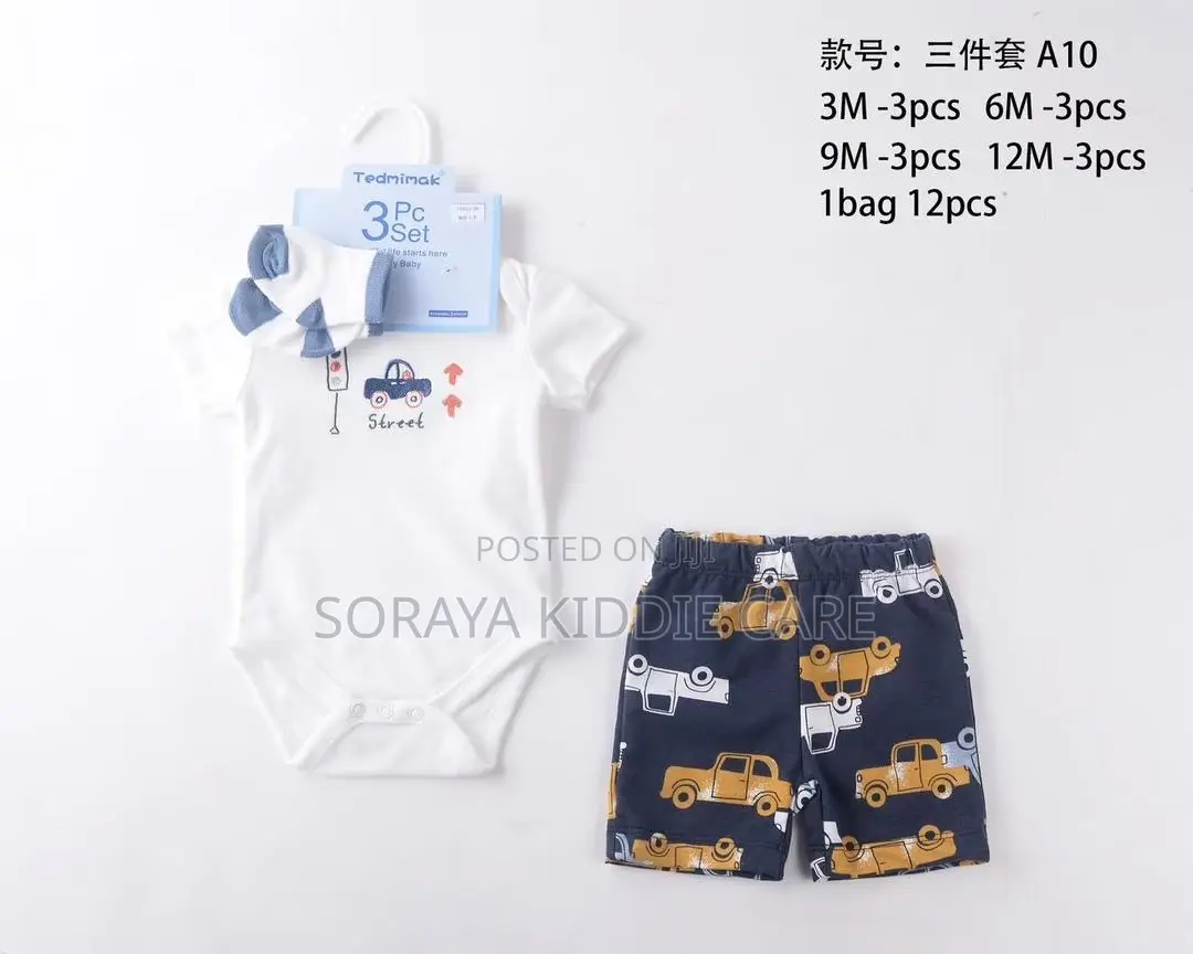 Tedimimak Boys 3 Piece Dress Set
