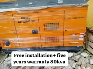 Well Circuited Perkins Diesel Generator 80kva Rated Diesel