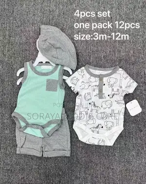 Baby Boys 4 Piece Dress Set