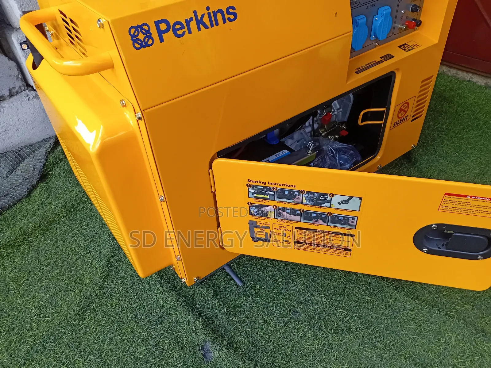 Striking 10kva Perkins Generator 50hz Diesel Silent