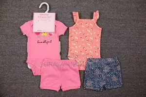4 Pieces Tedimimak Dress Set for Girls