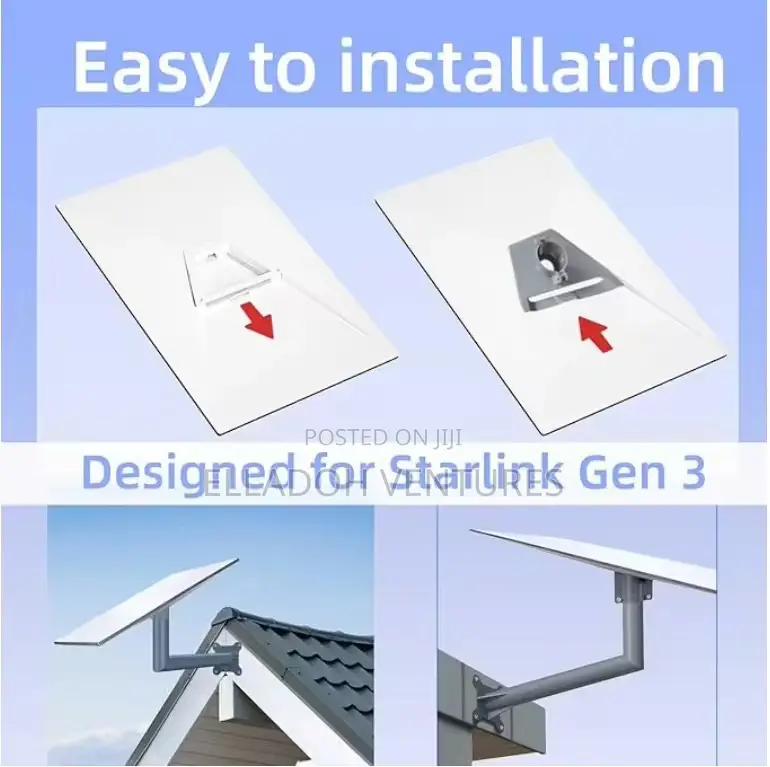 Starlink V3 Short Pipe Mount With Adapter