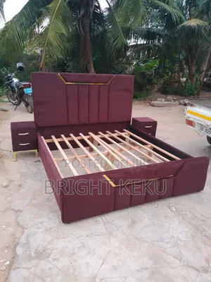Bright Furniture Queen Size Quality Bed Frame With Side Draw