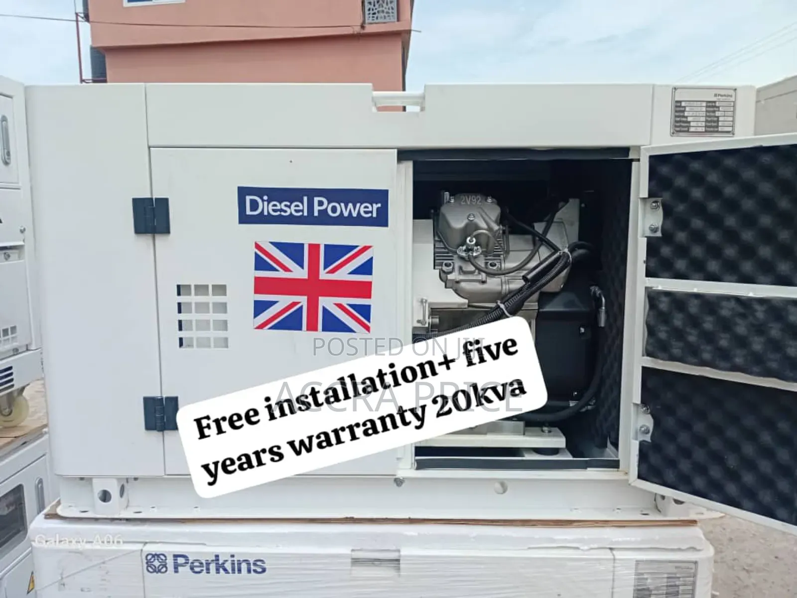 Reinforced Perkins 20kva Diesel Generator Perkins Uk Diesel