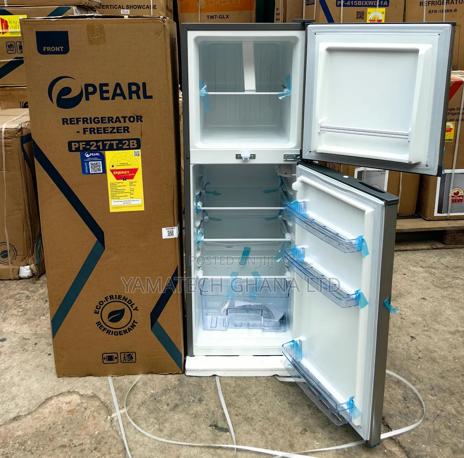 Pearl 138 Litre Double Door Fridge With Top Freezer