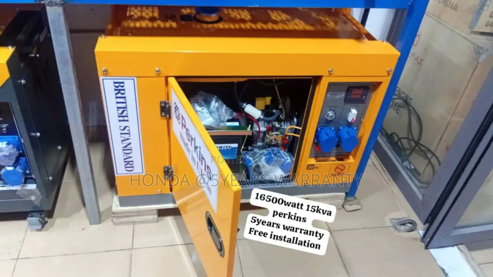 Support Generator Service 15kva 16500watt Perkins Silent
