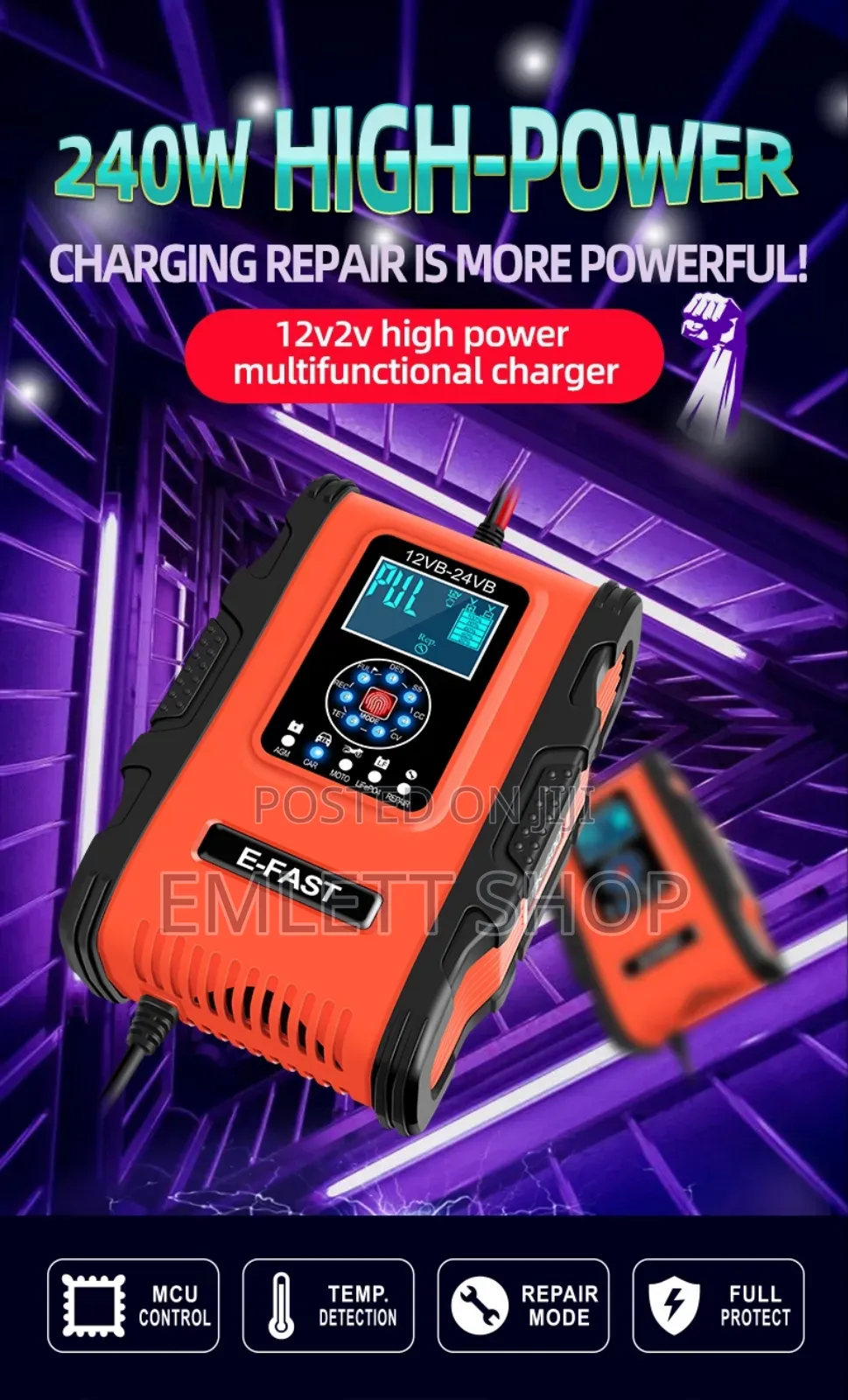 12v/24v Intelligent Battery Charger (12a)