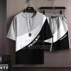 Trendy Men's Stylish Casual T-Shirt and Shorts Set
