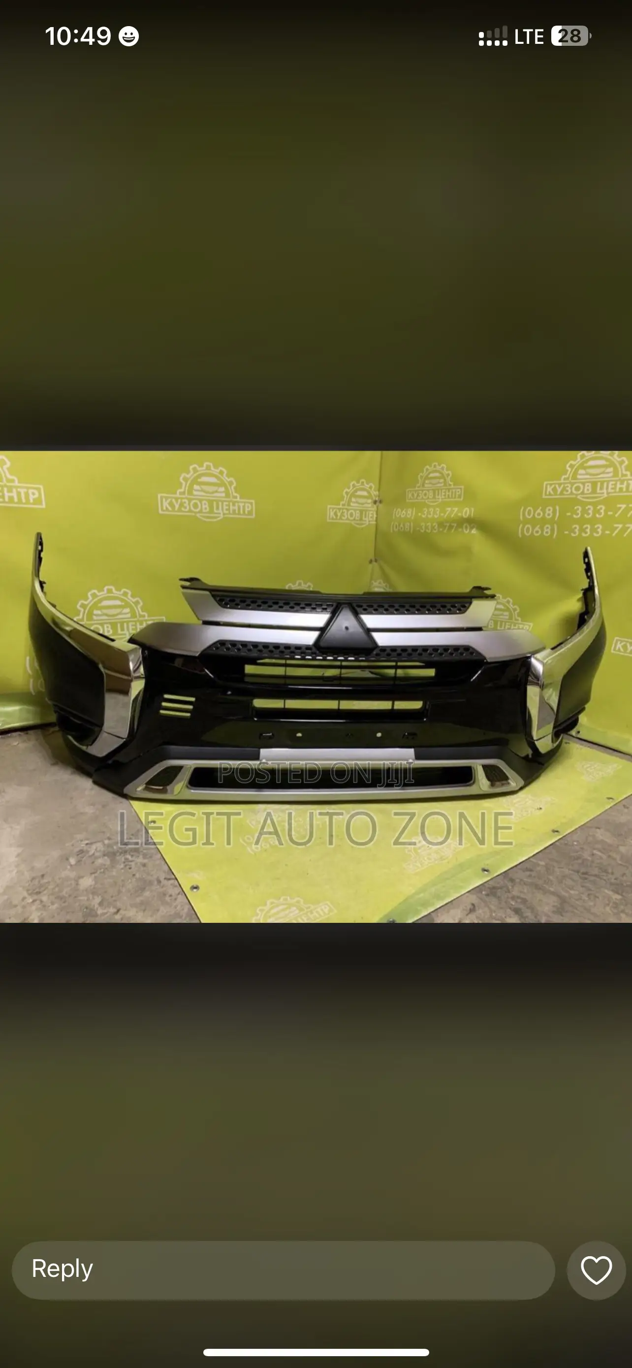 Mitsubishi Outlander 2018,2019,Front Bumper Complete