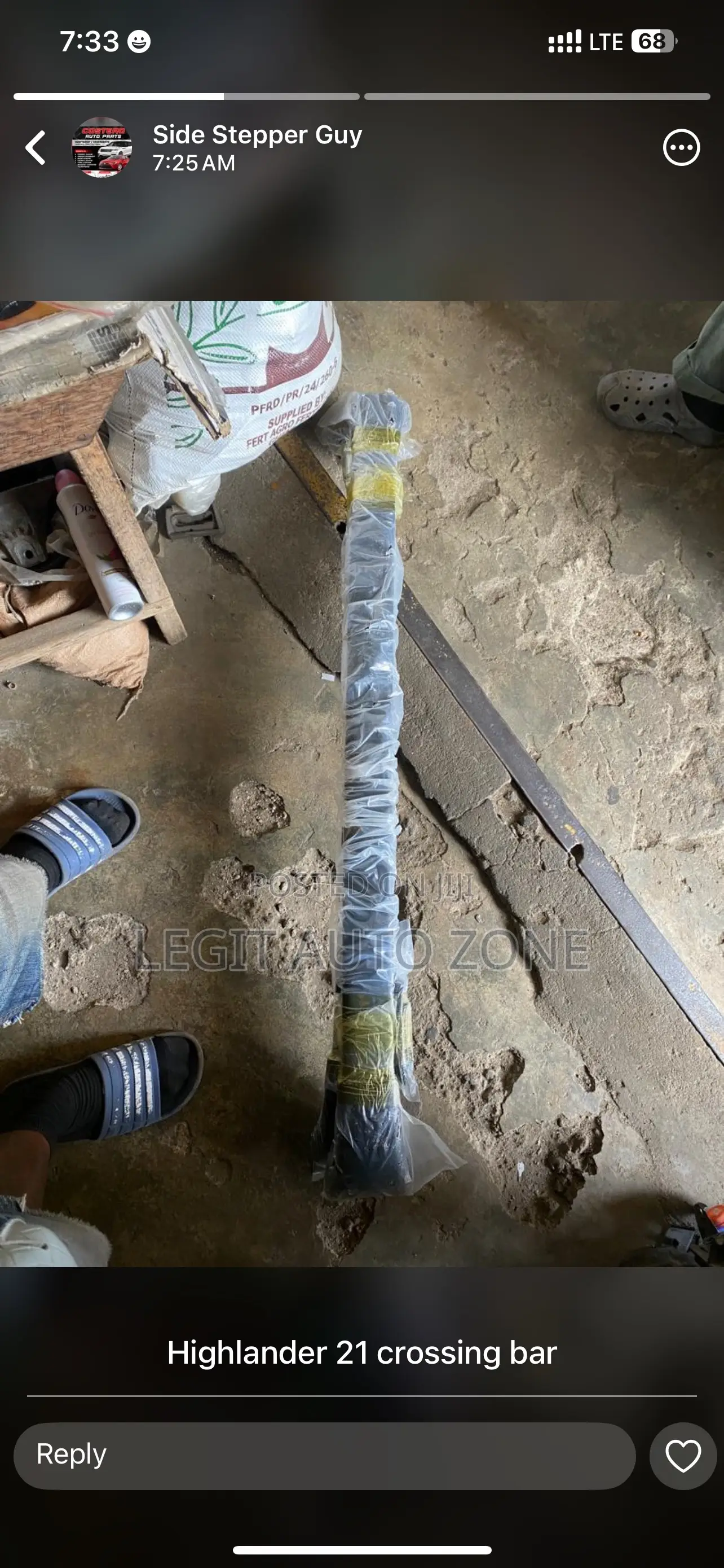Toyota Highlander 2017,2018,2020,2021,2019 Crossing Bar