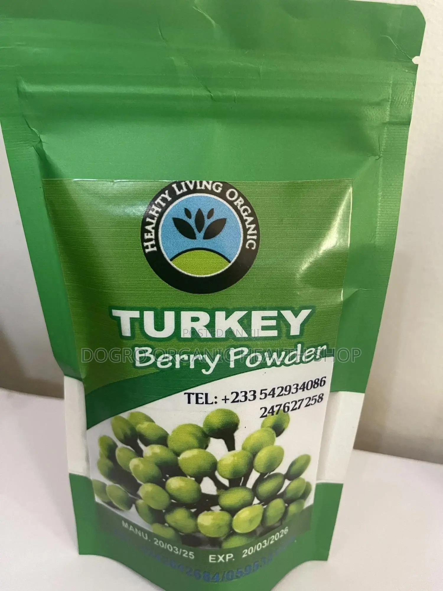 Healthy Living Organics Turkey Berry Powder
