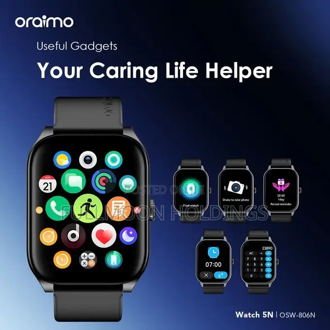 Oraimo Watch 5n 2.01'' TFT Screen Lifestyle Smart Watch