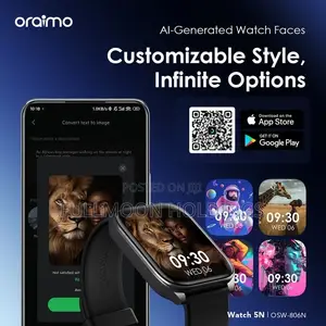 Oraimo Watch 5n 2.01'' TFT Screen Lifestyle Smart Watch