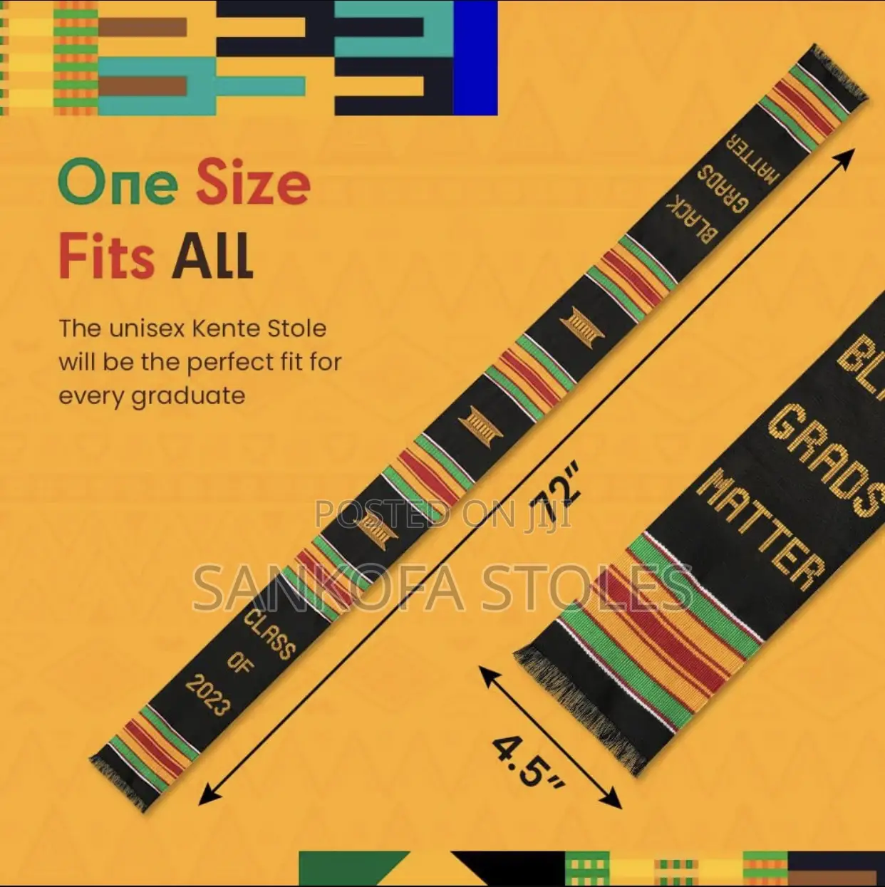 Customized Handwoven Kente Stole