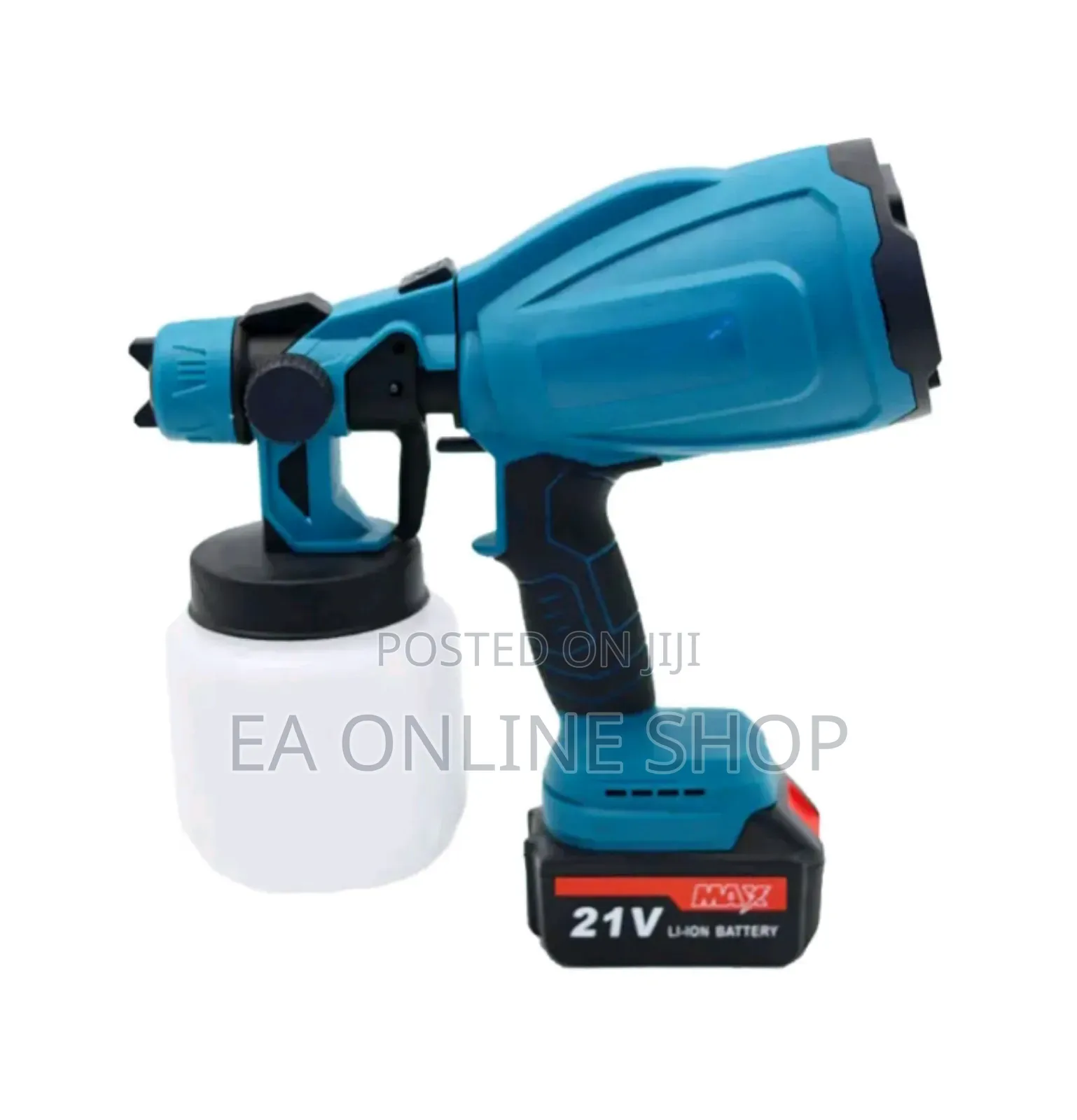 Cordless Rechargeable 2 Batteries Spray Gun 1 Liter Tank