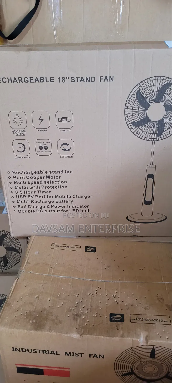 Rechargeble 18 Inches Fan