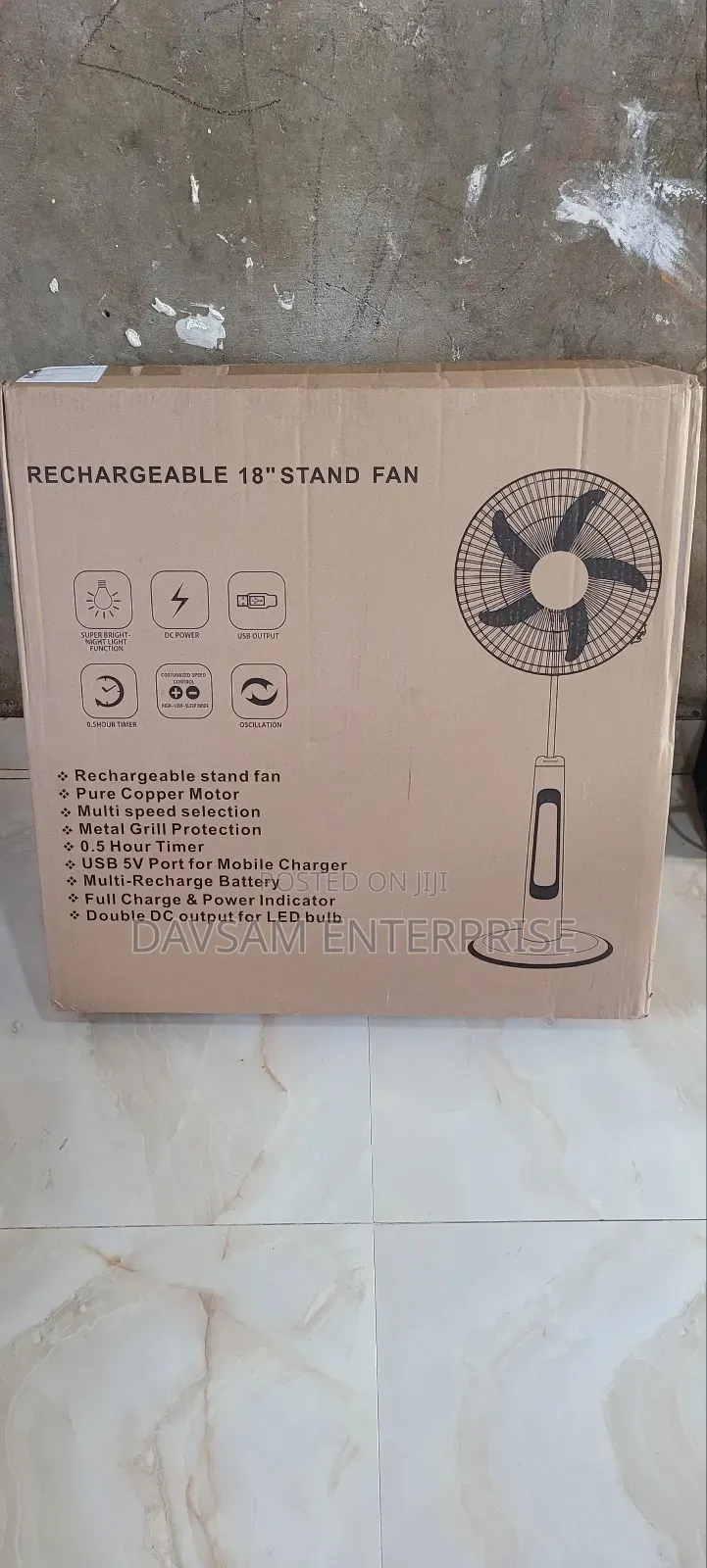 Rechargeble 18 Inches Fan