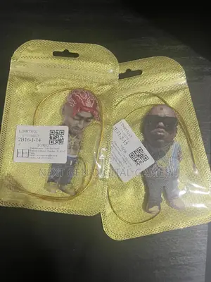 Tupac and Biggie Car Rearview Mirror Hanging Pendant