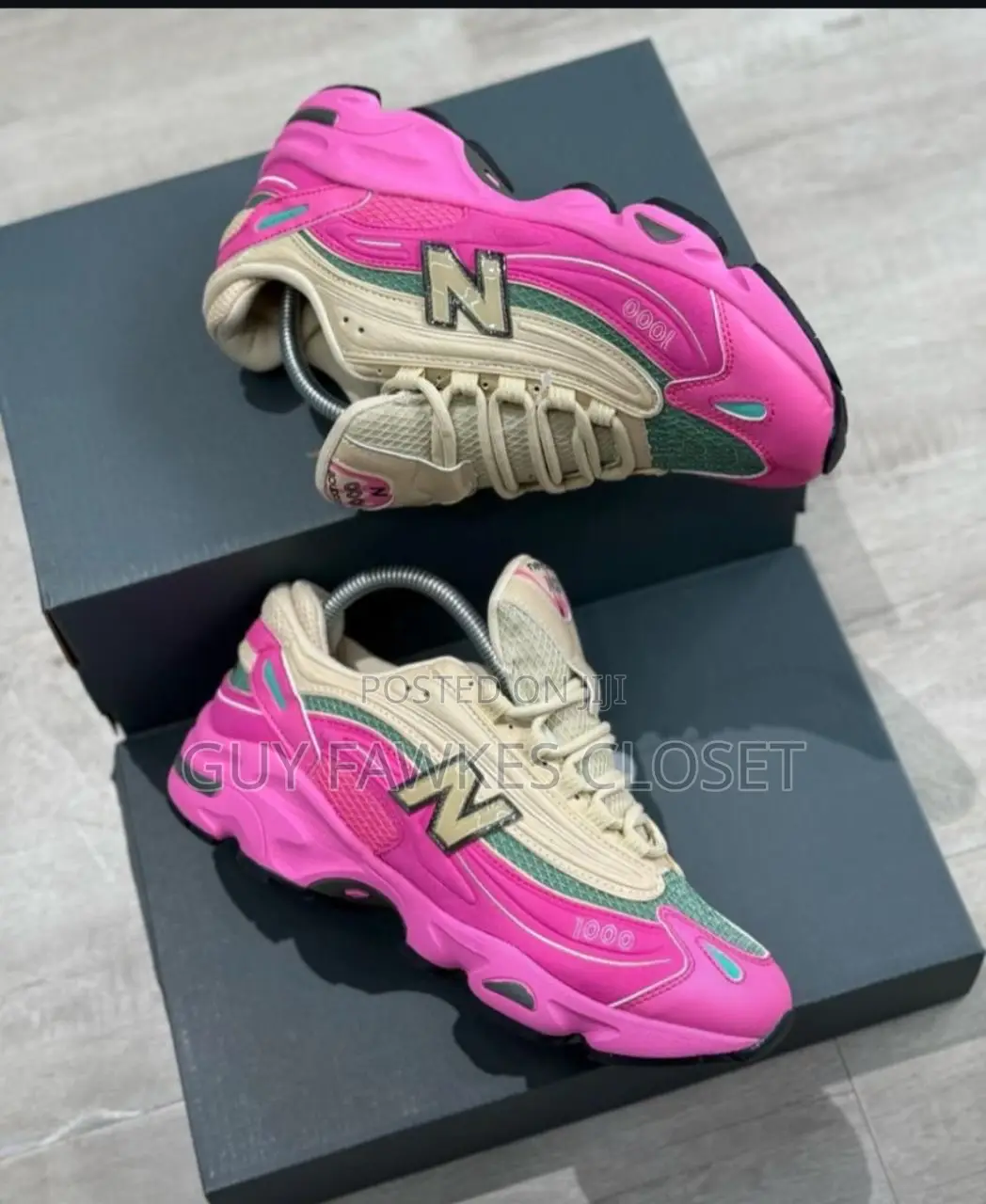 New Balance 1000 Real Pink With Sandstone