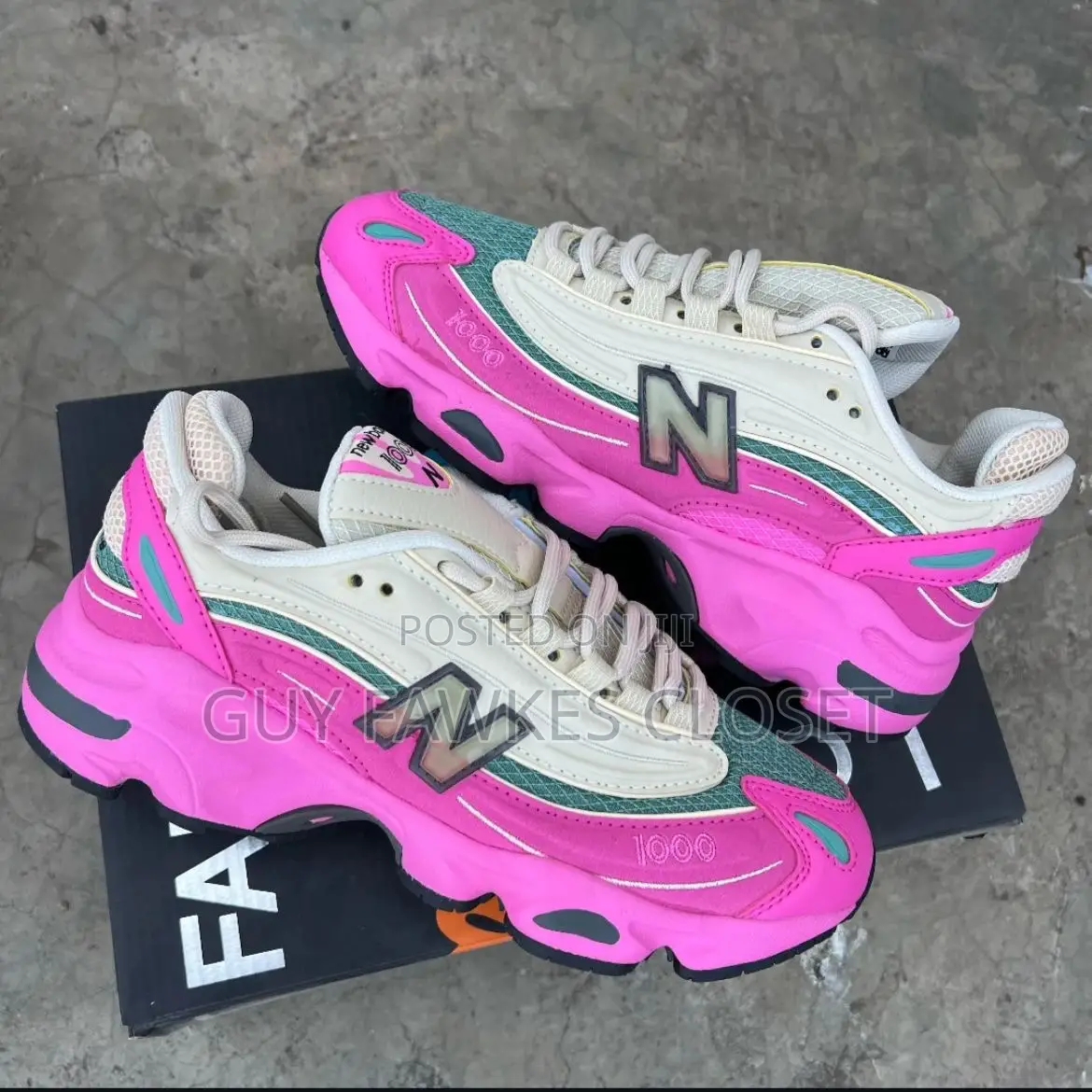 New Balance 1000 Real Pink With Sandstone