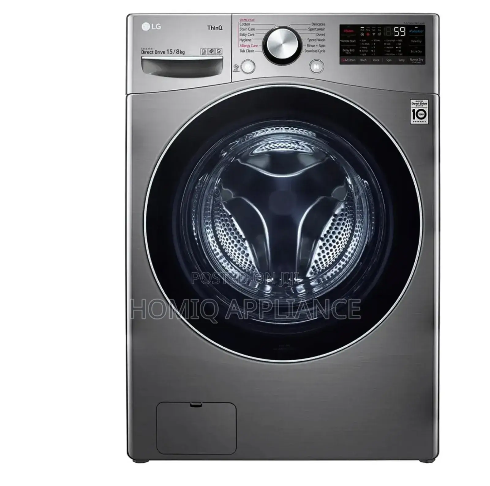 15/8 Lg Washer Dryer Combo: Bigger Capacity Smart Cleaning